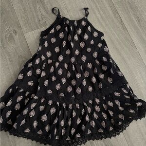 Old Navy Black Dress with White Accents